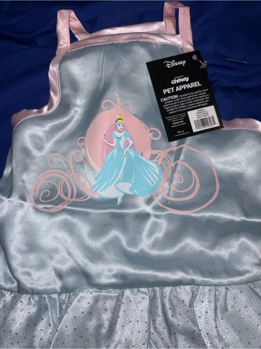 (S) Disney Cinderella Satin Dog & Cat Dress